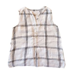 Christian Siriano Linen Top